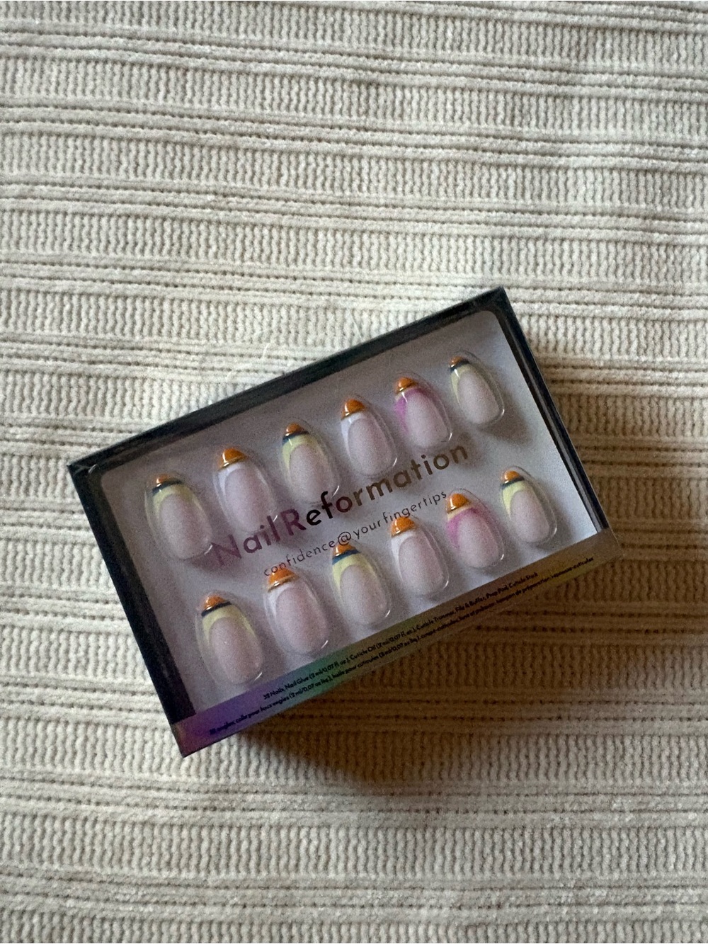 Nail Reformation Multi-Accent French Press-On Nails in White
